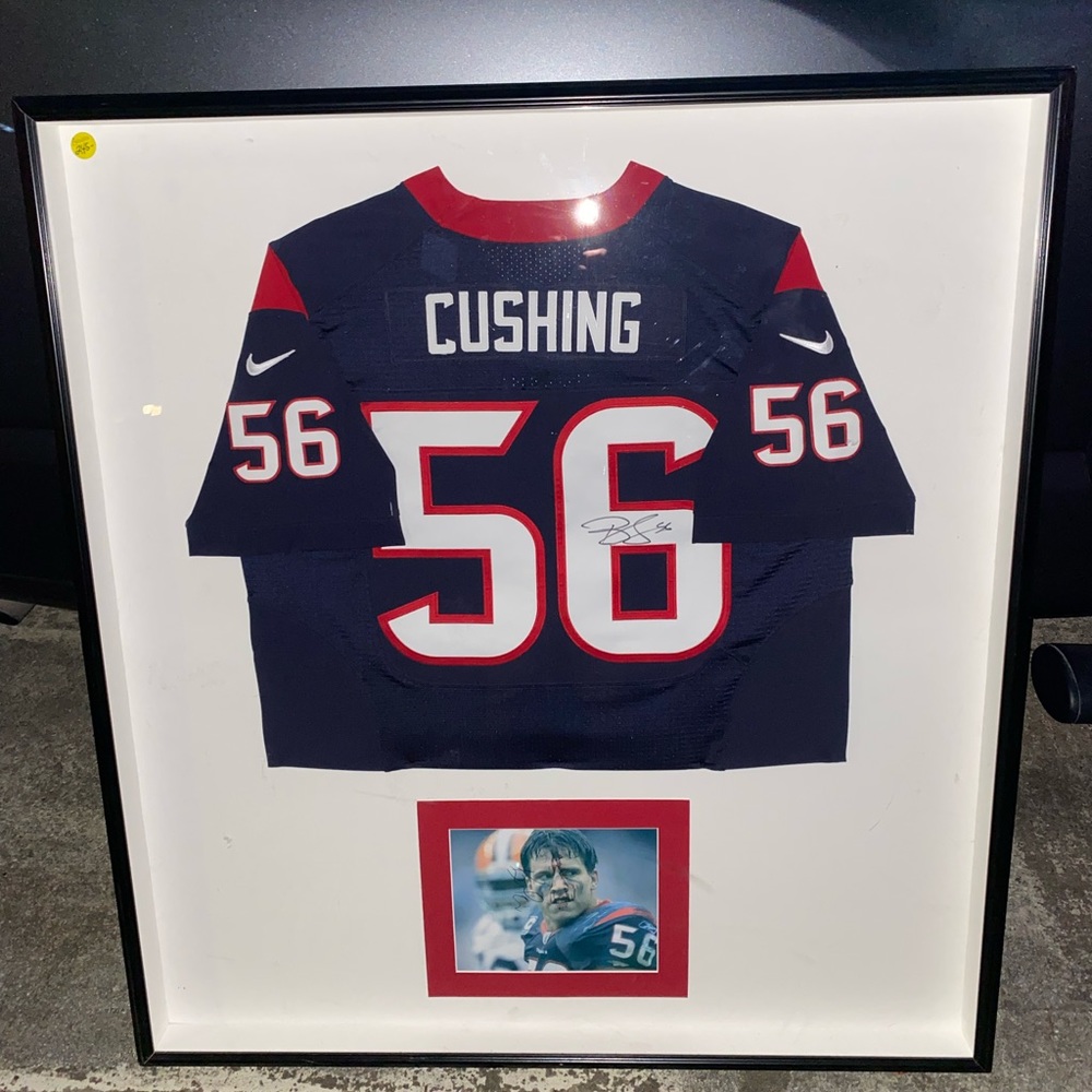 Brian Cushing Auto Jersey with COA from the Texans